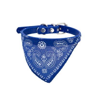 Cute Printed Bandana Cat Collar Puppy Dog Cat Scarf Collar Adjustable Triangular Pet Banadana Collar for Kittens Small Animals