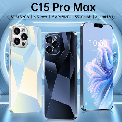 FUFFI-C15 Pro Max,Smartphone Android,6.3 inch,3+32GB ROM,Dual sim,3500mah,Mobile phones,Google Play Store,Cellphones