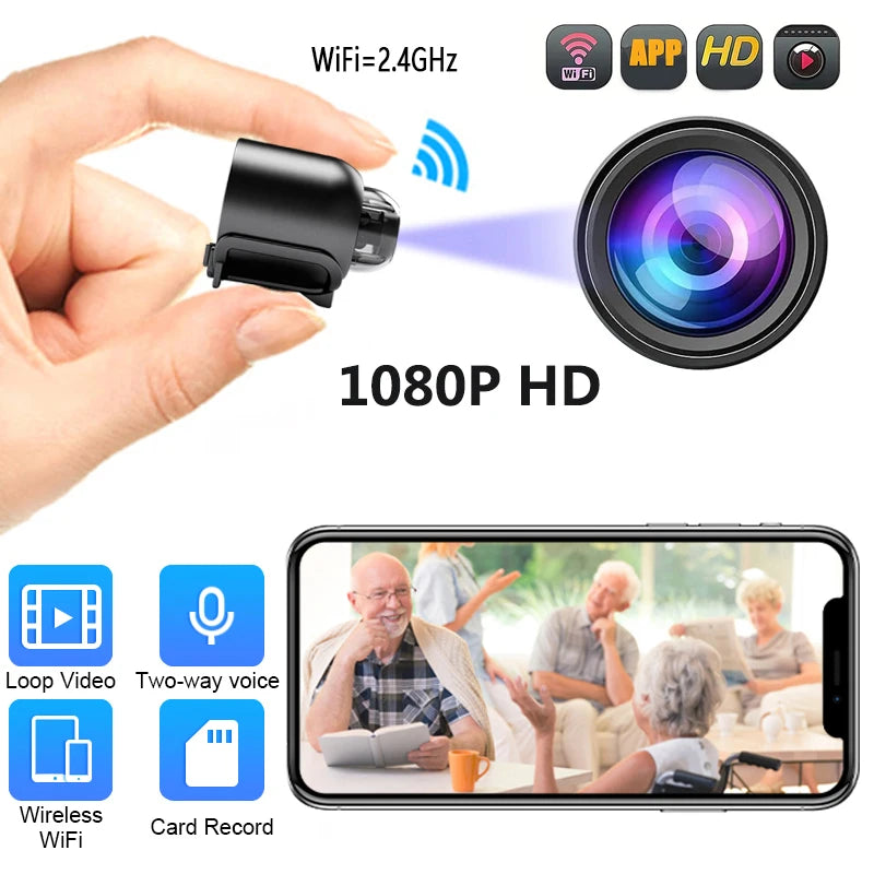 New X5 Mini Camera 1080P HD Surveillance WiFi Camera Security Monitor IP Cam Anti-theft Remote Audio Video for APP Recorder