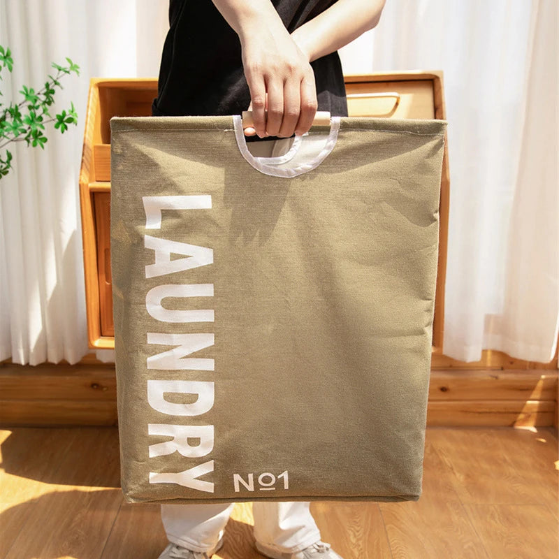 Waterproof Laundry Basket Cotton Linen Dirty Clothes Baskets Laundry Organizer Foldable Sundries Storage Bag Foldabling Hamper