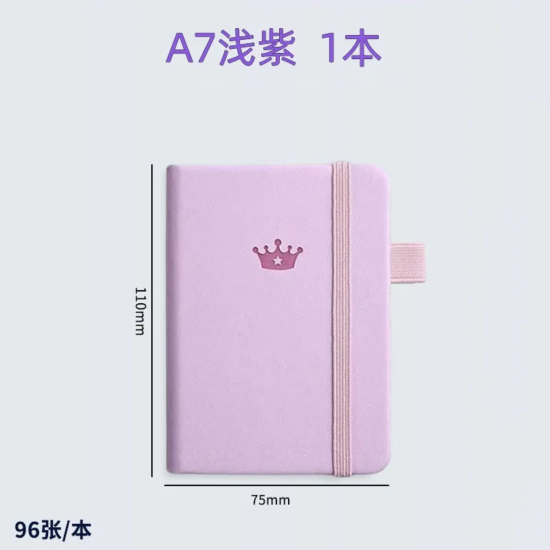 A7 Mini Notebook Strap Notepad Elastic Band Pocket Small Book Student Book Keeping Hand School Office Supplies Back To School