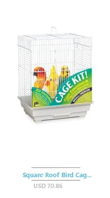 Wrought Iron Bird Cage Rolling Stand PlayTop Parrot Lovebirds Cockatiels Pigeons Flight Cage