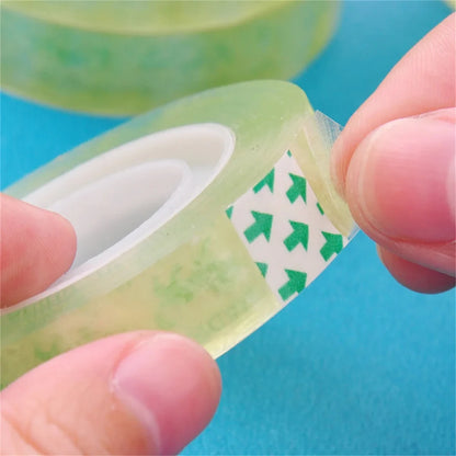 15mm width clear tape 1/2/6 Rolls  school transparent tape office Adhesive Tapes high-viscosity sealant packaging TMJ-001-15mm