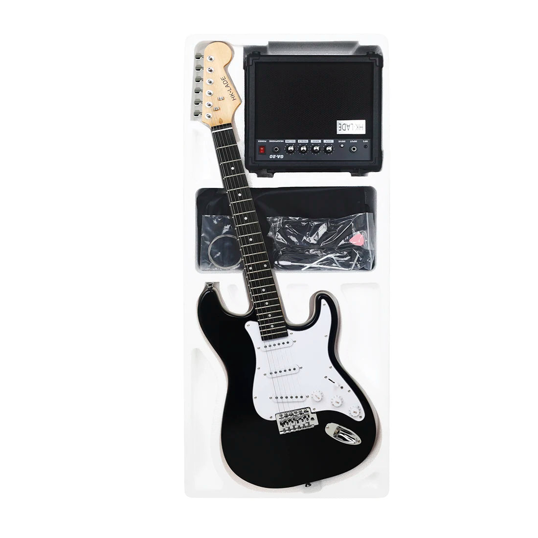 39 Inch 6 Strings Electric Guitar 22 Frets Maple Body Electric Guitarra With Bag Amp Strap Picks Guitar Parts & Accessories