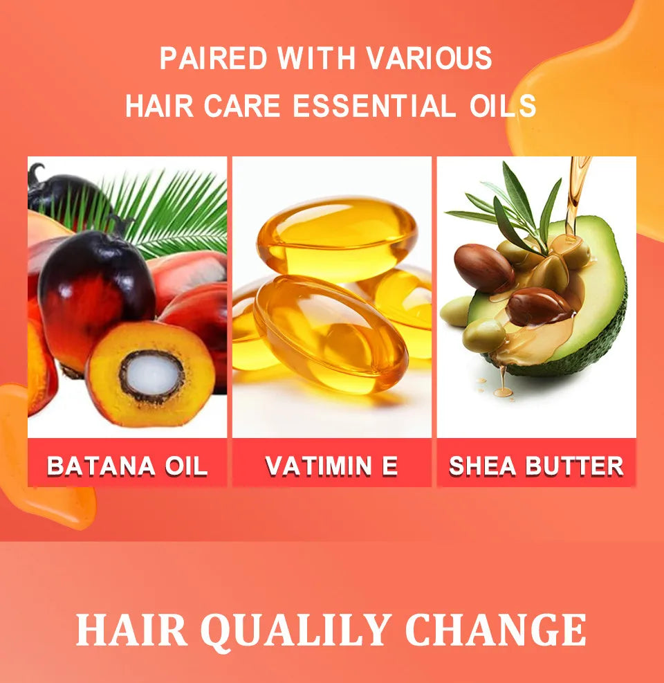 Strawberry Hair Growth Oil Hair Care Essence Repair Hairs Damaged Care Treatment Strengthening Moisturizing Oil Anti Hair loss