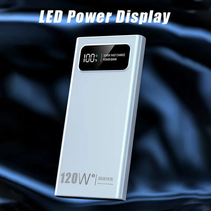 200000mAh 120W Power Bank Super Fast Charging Battery High Capacity Digital Display Power Bank For Iphone Samsung Huawei Xiaomi