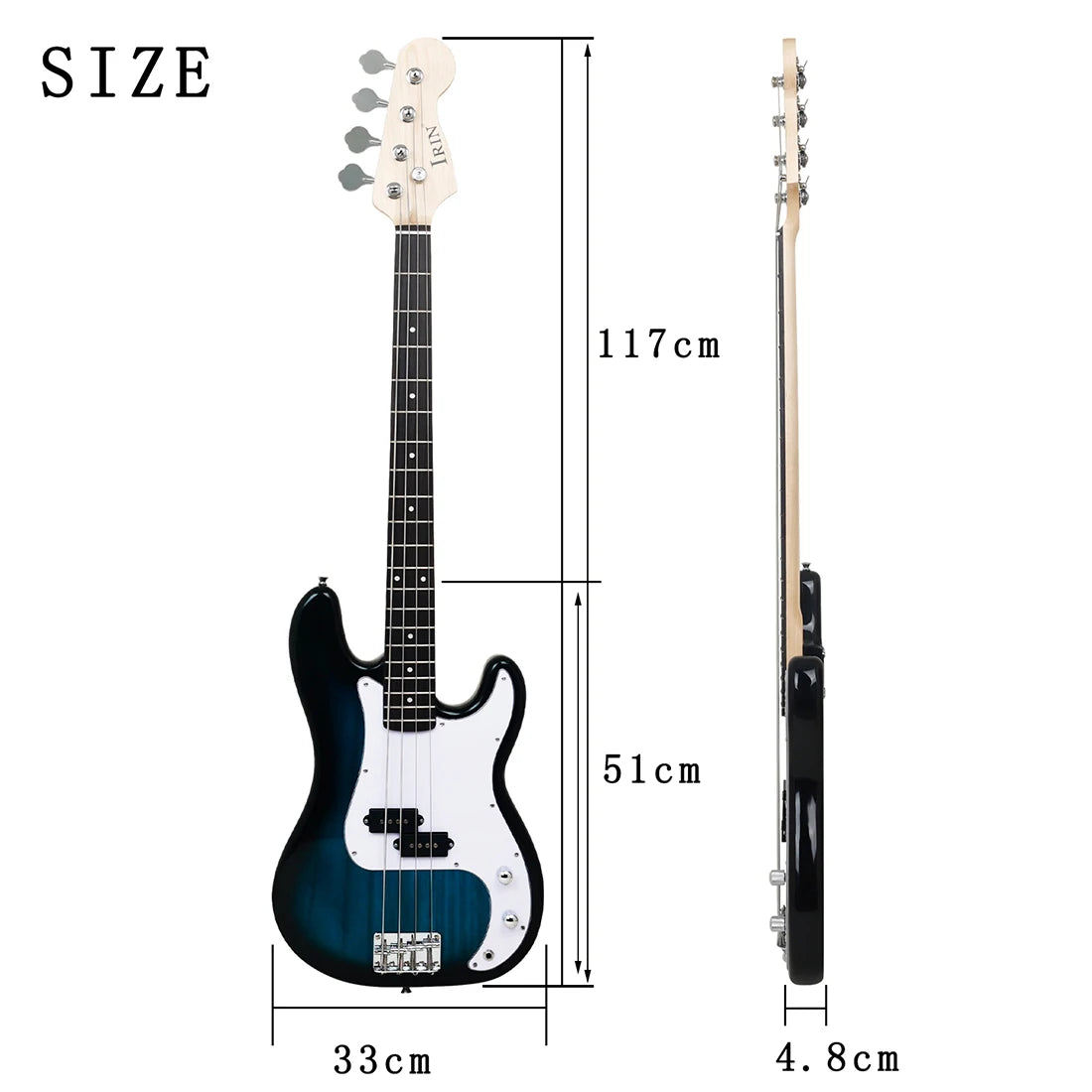 IRIN Bass Guitar 4 Strings 20 Frets Basswood Body Electric Bass Guitarra With Bag Amp Tuner Bass Guitar Parts & Accessories