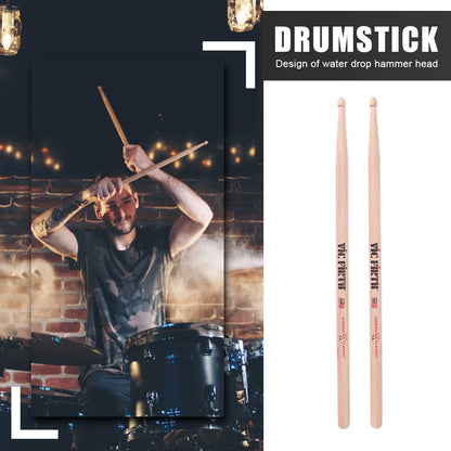 12/2PCS Drumsticks 5A Drum Sticks Consistent Weight&Pitch Jazz Drum Mallets American Hickory Drumsticks Percussion Accessories