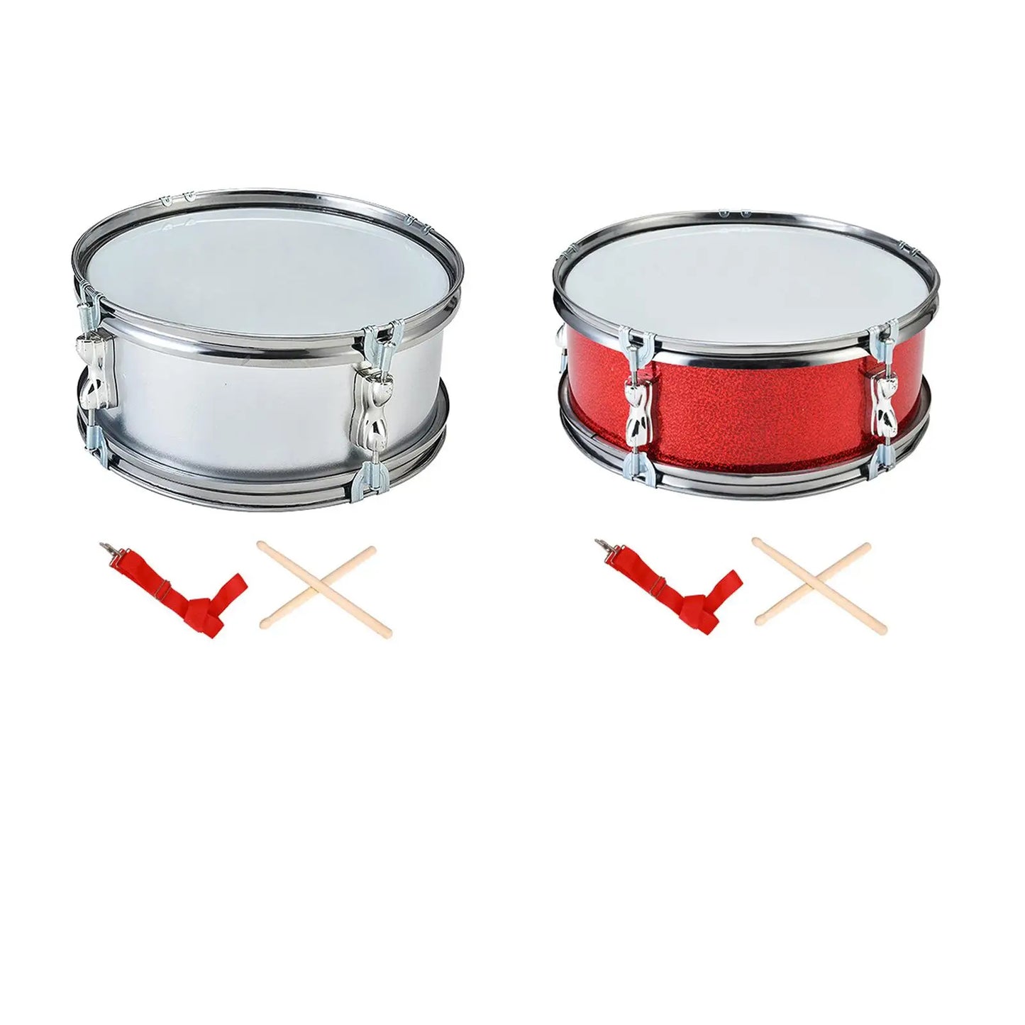 11" Snare Drum with Gloves Lightweight Musical Instruments Percussion Instrument for Kids Children Adults Gifts