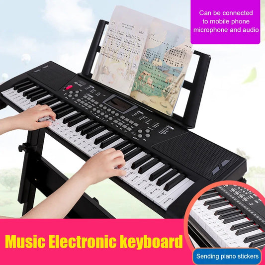 61 Keys USB Digital Keyboard Piano Professional Big Children's Musical Electronic Piano Portable Kids Toy Musical Instruments