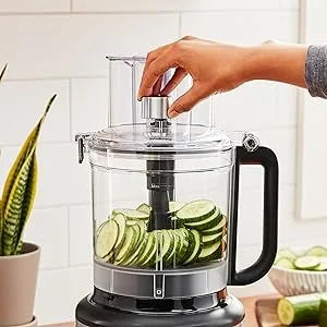 13-Cup Food Processor and Vegetable Chopper, Stainless-Steel Blades,3-Speed 500-Watt Motor, with the 3-in-1 feed tube, Household