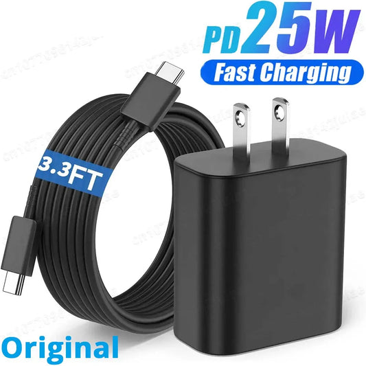 PD 25W Super Fast Charger For Samsung Galaxy S20 S21 S22 S23 Ultra Note 20 Plus Fast Charging USB C To Type C Cable Accessories