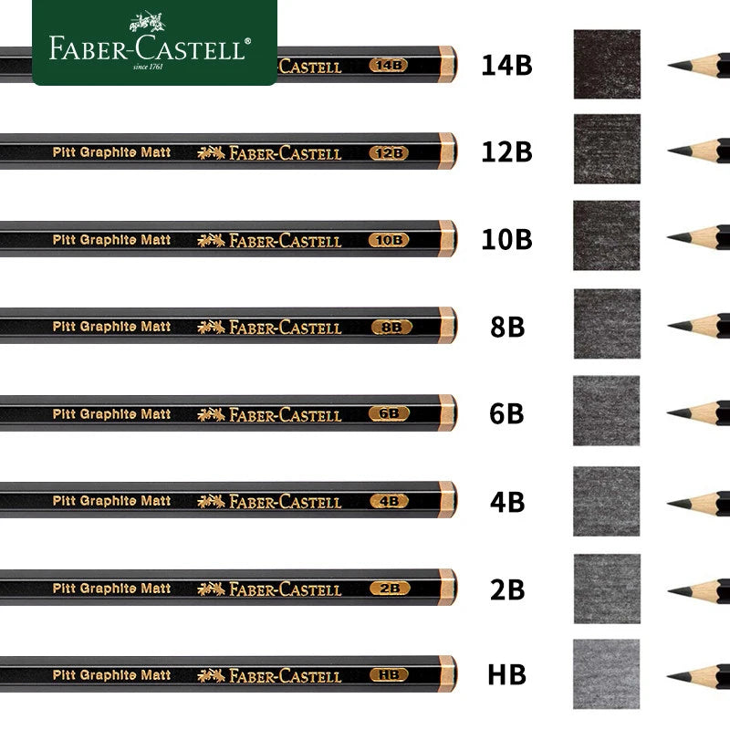 Faber-Castell Matte Sketch Pencil Painting Art Graphite Pencils Shading Writing Sketch Drawing Design Art Supplies