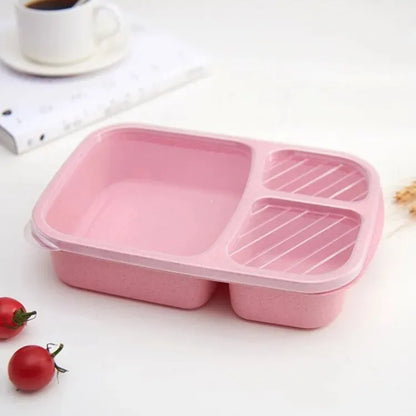 Separate Lunch Box Portable Bento Box Lunchbox Leakproof Food Container Microwave Oven Dinnerware for Kids School Adult Office