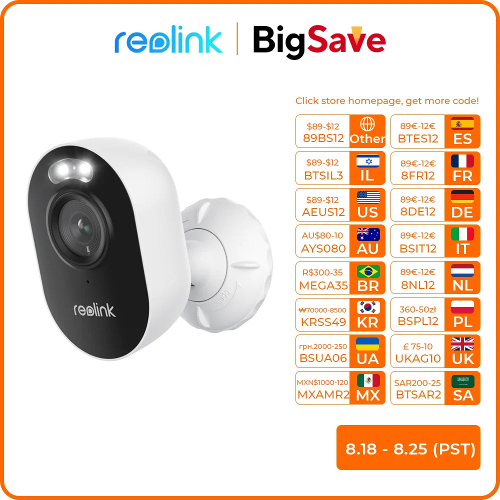 Reolink 4MP Cube WiFi Outdoor Camera with Spotlight 2.4/5GHz Dual-Band WiFi Motion Detection 2-Way Audio Surveillance Cameras