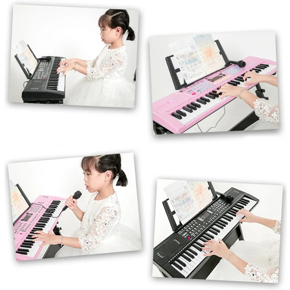 61 Keys USB Digital Keyboard Piano Professional Big Children's Musical Electronic Piano Portable Kids Toy Musical Instruments