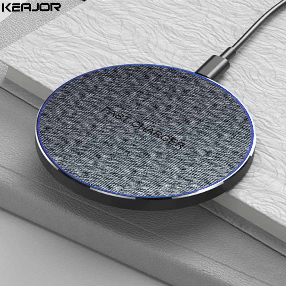 Wireless Charger Pad for Samsung Galaxy S24 S23 S22 USB C Fast Wireless Induction Charging Station for iPhone 15 14 13 12 ProMax