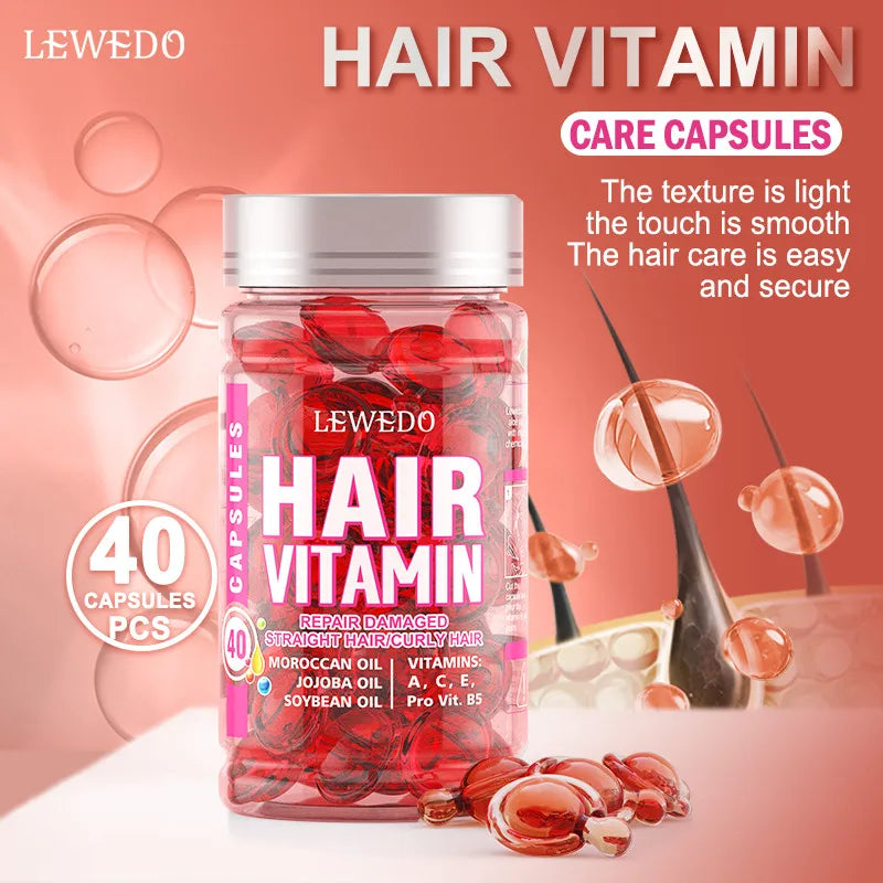 Hair Vitamin Capsule Hair Repair Damaged Hair Care Capsules Essence Protein Smooth Hair Care Repair Anti Loss Essential Oil