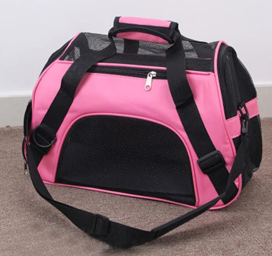 Cat Bags Portable Dog Carrier Bag Mesh Breathable Carrier Bags for Small Dogs Foldable Cats Handbag Travel Pet Bag Transport Bag