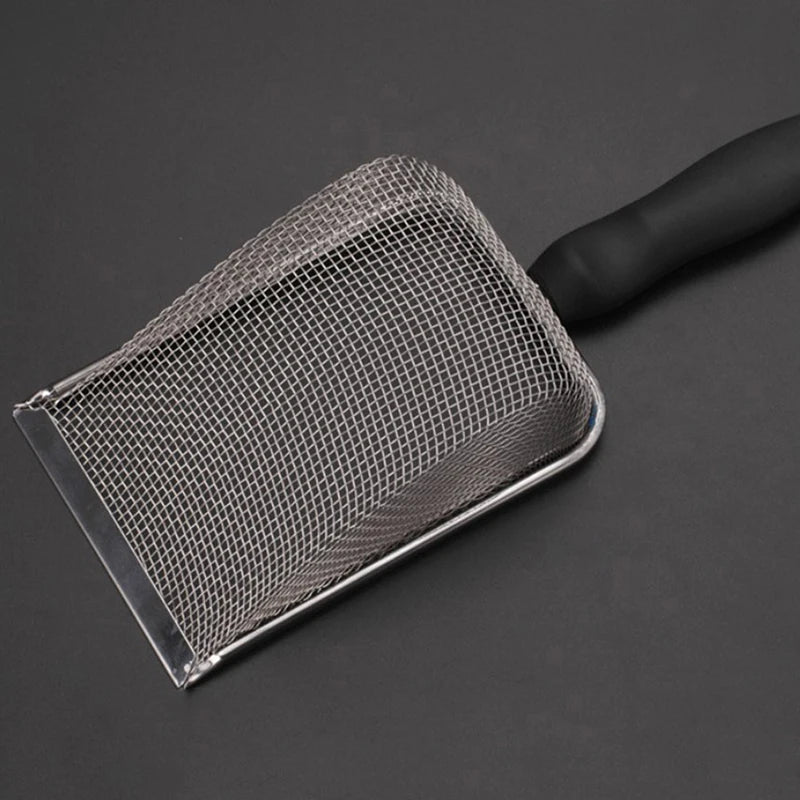 Pet Cleaning Tools Stainless Steel Feces Shovel Net Cat Litter Shovel Reptiles Lizard Sand Shovel Mesh Screen Fecal Spoon