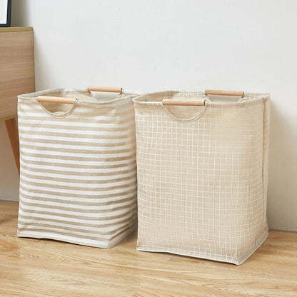 Waterproof Laundry Basket Cotton Linen Dirty Clothes Baskets Laundry Organizer Foldable Sundries Storage Bag Foldabling Hamper