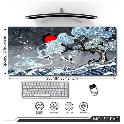 Chinese Style Computer Mouse Pad Gaming Accessories Mause Pad Mause Carpet Deskmat Keyboard Pad  коврики для мыши Mausepad