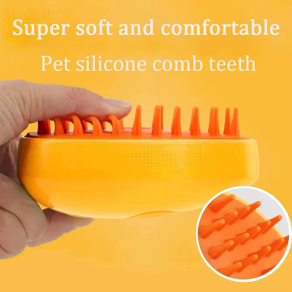 Cat Dog Steamy Brush Steam Comb USB Electric Sprayer for Massage Pet Grooming tool Shedding 3 in 1 Electric Sprays Massage Combs