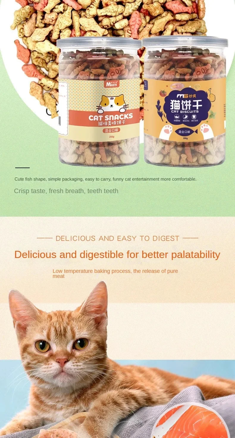 Freeze-dried Cat Treats Nutrition Pet Snacks Training Reward Cat Snacks Cat Supplies Dried Small Fish Gain Weight Cat Food