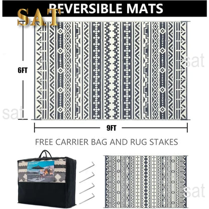 Outdoor Rug, Outdoor Rugs Waterproof Mat Rugs for Patios Clearance Carpet, Camping Rugs Large Plastic Straw Rug, Patio Rug