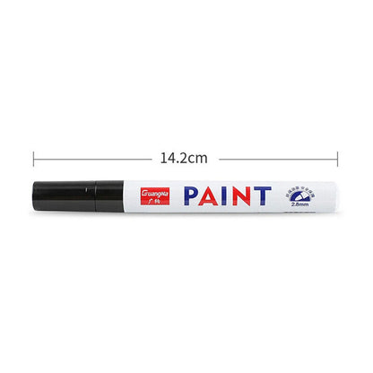 Paint Permanent Marker Pen Painting Oily Stationery Pen Waterproof Lasting White Markers Tire Tread Rubber Fabric Paint Marker