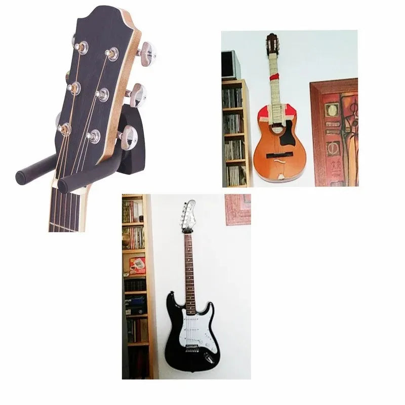 1Pcs Guitar Holder Wall Mount Stand Parts and Accessories Home Instrument Display Guitars Hook Wall Hangers Guitar Picks