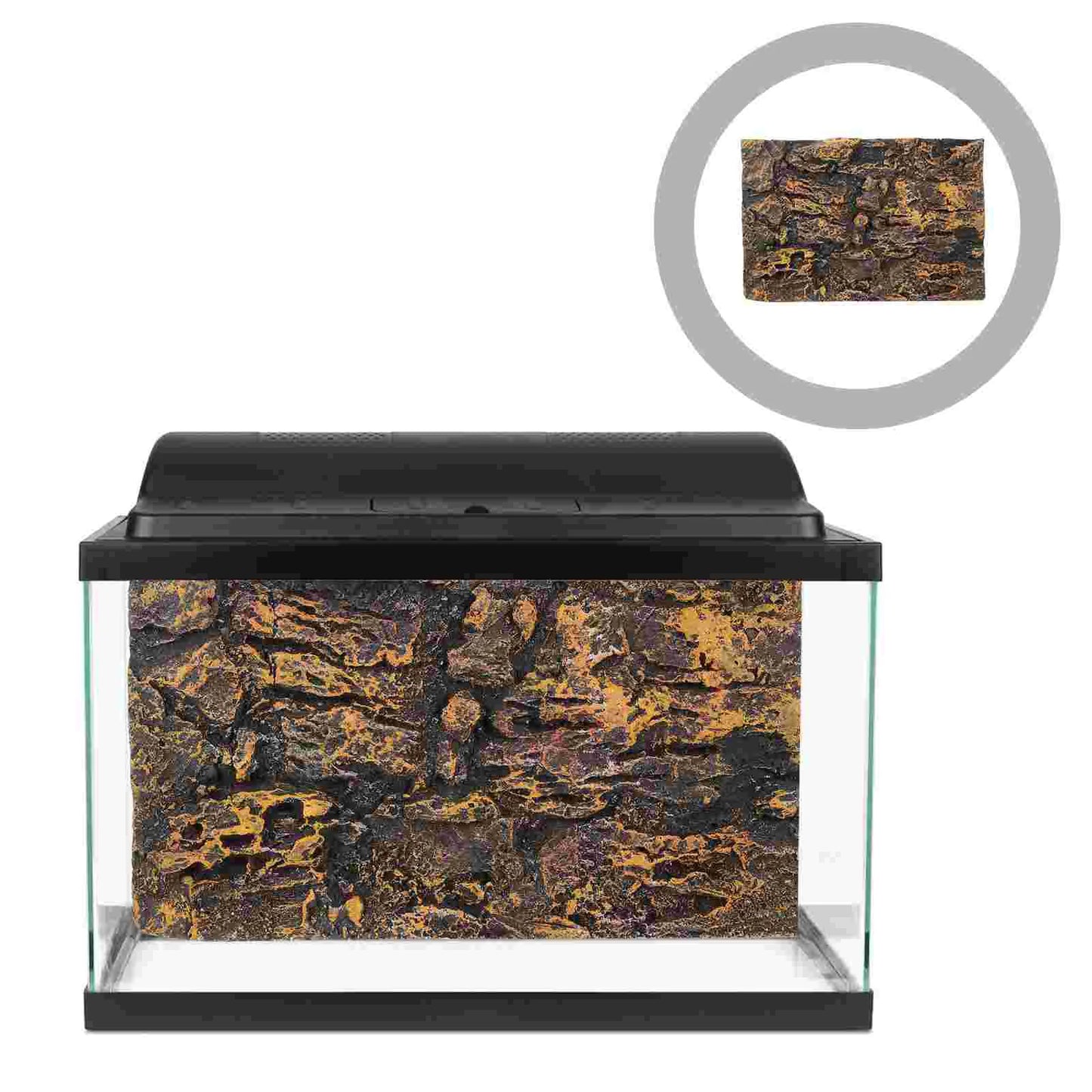 Background Rock Fish Tank Boards 3d Glass Animals Reptile Cork Terrarium Pu Snake Habitat Terrariums for reptiles