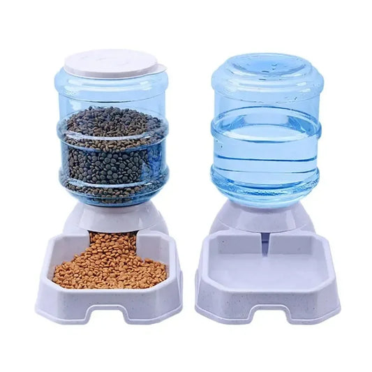 3.8 L Automatic Dog Feeder Waterer High Capacity Pet Food Bowl Gravity Water Dispenser Pet Bowl for Dogs Cats Dog Accessories