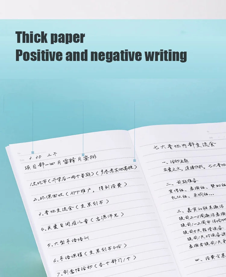 Deli 7668 A5 Notebooks And Journals Kawaii Notepads Diary Datebook Writing Paper For Students School Office Supplies