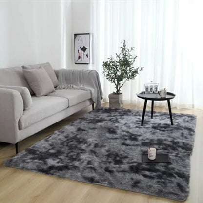 VIKAMA 1PC Silk Wool Rugs 40X60CM Plush Mats Fluffy Carpet Thick Bedroom Carpet Anti-slip Floor Soft Solid Large Mats