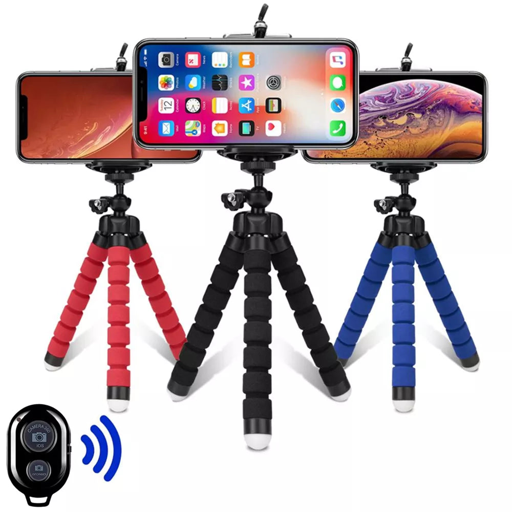 Tripods Tripod For Phone Mobile Camera Holder Clip Smartphone Monopod Tripe Stand Octopus Mini Tripod Stativ For Phone