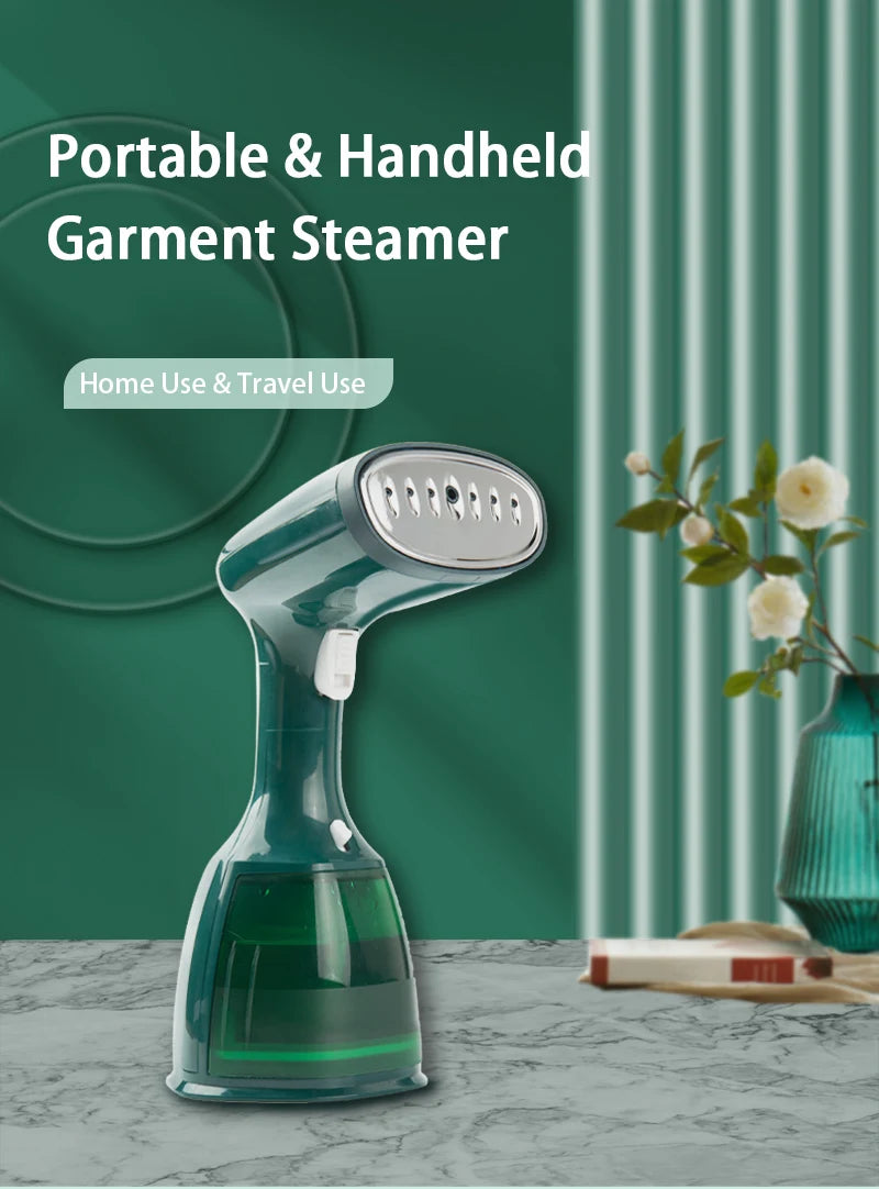 Garment Steamers 280ml Handheld Fabric Steamer 7 Holes 20 Seconds Fast-Heat 1500W Garment Steamer for Home Travelling Portable