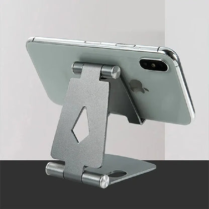 Aluminum Phablet Phone Universal Desktop Stand Double Folding Portable Telescopic Stand Folding Storage Multi Angle Adjustment