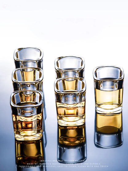 Shot Glass Set White Wine Glass Cup Holder Drinkware Set Spirit Glass Bar KTV Wine Glass Holder Glass Cup Storage Rack