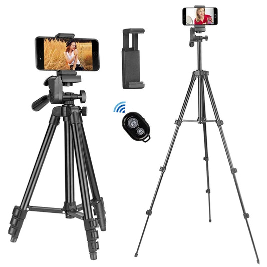 103cm Lightweight Camera Tripod For Mobile Tripod Camera Portable SLR Bluetooth-compatible Desktop Cam Stand Monopod Smartphone