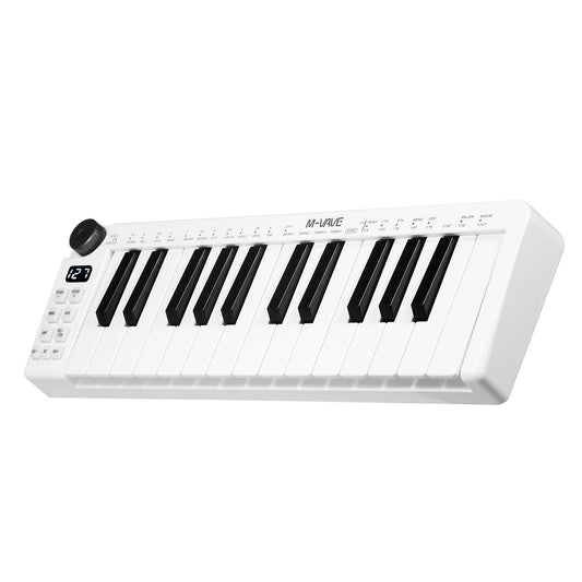 M-VAVE SMK-25mini MIDI Keyboard Rechargeable 25-Key MIDI Control Keyboard instrument Mini Portable USB Keyboard MIDI Controller