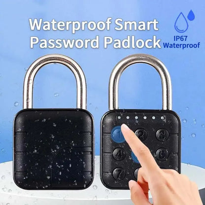 Tuya Bluetooth Smart Biometric Fingerprint Door Lock Keyless Quick Unlock Anti Theft Padlock IP67 Waterproof Home Travel Securit