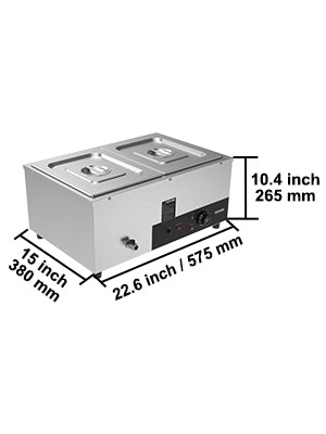 VEVOR 1/2/3/4/6Pan Electric Catering Food Warmer Commercial Stainless Steel Steam Table Counter w/Temperature Control Buffet Set