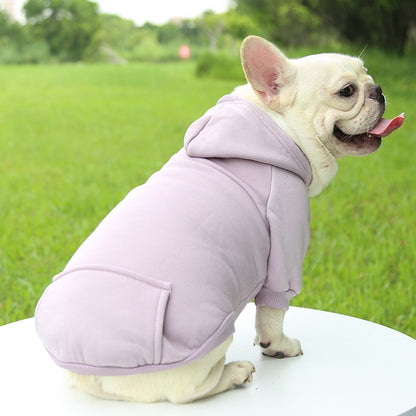 Dog Winter Hooded Sweatshirt for Small and Medium Doggy Pet Coat Puppy Cat Jacket Clothes Chihuahuas French Bulldog Costume