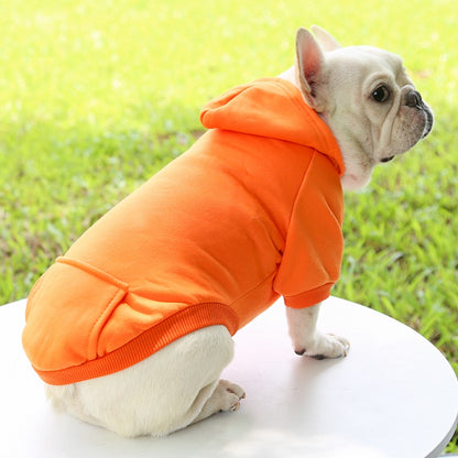 Dog Winter Hooded Sweatshirt for Small and Medium Doggy Pet Coat Puppy Cat Jacket Clothes Chihuahuas French Bulldog Costume